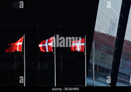Der schwarze Diamant eine Erweiterung Det königlichen Bibliotek der königlichen Bibliothek in Kopenhagen København Stockfoto