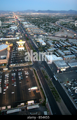 Hauptstraße Richtapparat durch Las Vegas Nevada Stockfoto