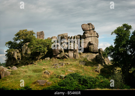 Robin Hood Gang in der Nähe von Bakewell in Derbyshire Peak District Stockfoto