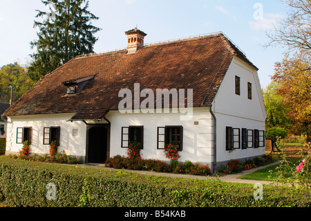 Geburtshaus von Josip Broz Tito mit Memorial Museum von Marschall Tito, Kumrovec, Northen County von Zagorje Kroatien Stockfoto