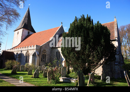 Vereinigtes Königreich West Sussex Bosham die Kirche der Heiligen Dreifaltigkeit Stockfoto