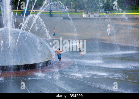 Internationalen Brunnen in Seattle Center, Seattle, Washington Stockfoto