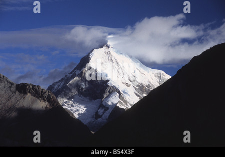 Mt Chopicalqui, Cordillera Blanca, Peru Stockfoto