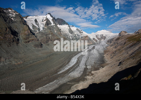 Großglockner Und Gletscher Pasterze, Nationalpark Hohe Tauern, Kärnten, Carinthia, Österreich, Österreich, Europa Stockfoto