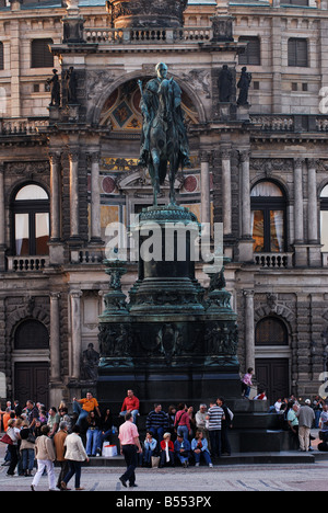 Dresden, Semperoper, Dresden Deutschland Stockfoto