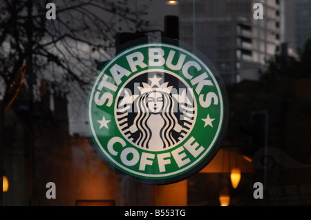 Starbucks-Kaffee, Manchester Stockfoto