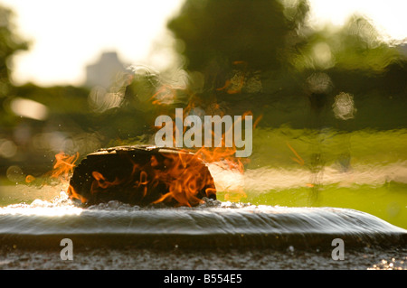 Ewige Flamme am Ottawa Kanada Parliament Hill. Stockfoto