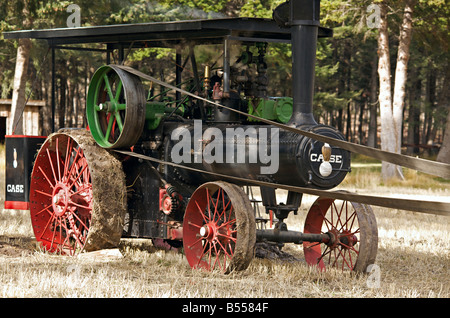 Dampfmaschine Demonstration während der Dampfmaschine zeigen bei Westwold, "British Columbia", Canada Stockfoto
