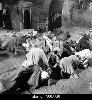 Szene aus dem Satz von der neue Hammer House of Horror-Film "The Hellfire Club" at Pinewood Studio. Juni 1960 M4446-006 Stockfoto