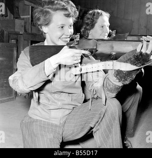 Gute Aufnahmen zu knacken: diese beiden Damen des Vereins Wandsworth Gewehr sind zwei gute Schüsse, fast nie versäumen, verpassen Sie den Stier zu knacken. November 1969 D6731 Stockfoto