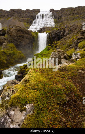 Strompglijúfrafoss und Dynjandifoss Westfords Island Stockfoto