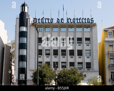 Diario de Noticias Aufbau durch portugiesische Architekt Porfirio Pardal Monteiro, Avenida da Liberdade, Lissabon, Portugal Stockfoto