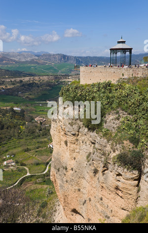 Ronda Malaga Provinz Spanien Lookout über die Berge der Serrania de Ronda Stockfoto