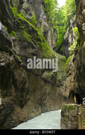 Partnachklamm, Partnachklamm bei Garmisch-Partenkirchen, Bayern, Deutschland Stockfoto