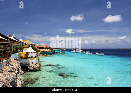 Antillen Bonaire Kapitän Dons Lebensraum Tauchen Resort Stockfoto