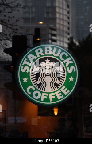 Starbucks-Kaffee, Manchester Stockfoto