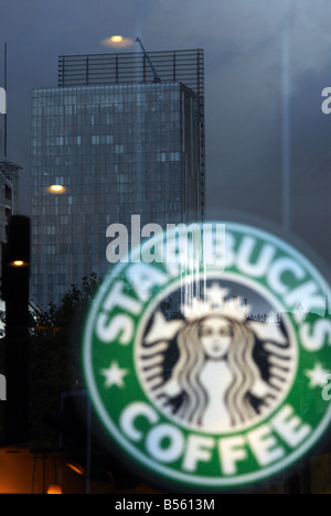 Starbucks-Kaffee, Manchester Stockfoto