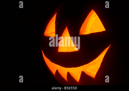 Halloween-Kürbis ausgeschnitten Stockfoto