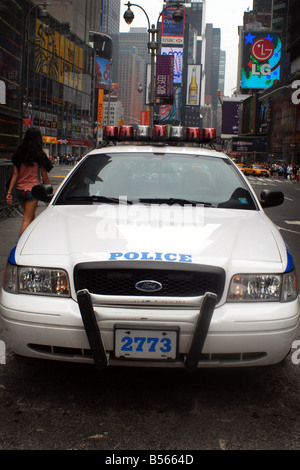 New York Polizei-Abteilung Streifenwagen Stockfoto