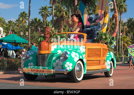 Lilo und Stitch, Disney-Stars und Motor Cars Parade, Disney MGM Studios, Disneyworld, Orlando, Florida, USA Stockfoto