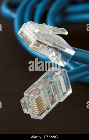 Cat 5 Ethernet-Netzwerkkabel Stockfoto