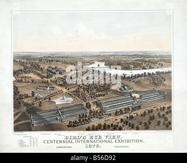 Internationale Ausstellung, 1876, Fairmont Park, Philadelphia Stockfoto
