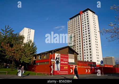 Wohnungen gekauft und renoviert nach "Secret Millionaire" Programm, Salford, Manchester, UK Stockfoto