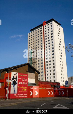 Wohnungen gekauft und renoviert nach "Secret Millionaire" Programm, Salford, Manchester, UK Stockfoto