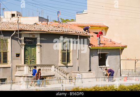 Traditionellen zypriotischen Haus renoviert in Südeuropa Nicosia Zypern Stockfoto