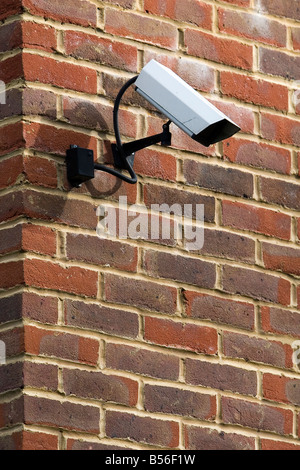 CCTV-Kamera an Wand befestigt Stockfoto