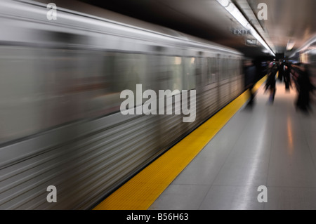 U-Bahn-Zug Stockfoto