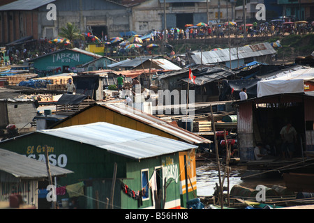 Die Docks von Pucallpa, Peru Stockfoto
