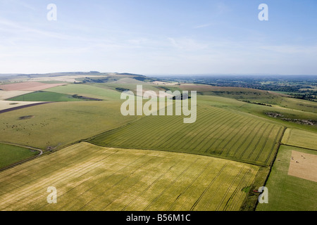 Luftaufnahme von Sussex Felder Stockfoto