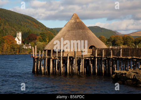 Scottish Crannog Centre, Loch Tay, Schottland Stockfoto