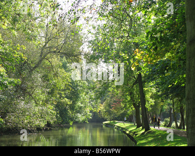 OXFORD, GROßBRITANNIEN. Der Fluss Cherwell läuft durch Christ Church Meadow kurz davor schließt sich an die Themse. Stockfoto