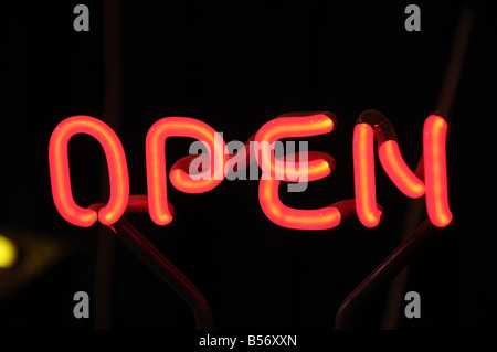 Open sign Stockfoto
