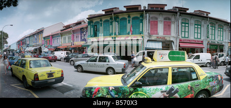 Taxi-Dienste wenig Indien Singapur Stockfoto