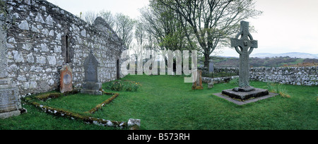 Kildalton High Cross Isle of Islay Stockfoto