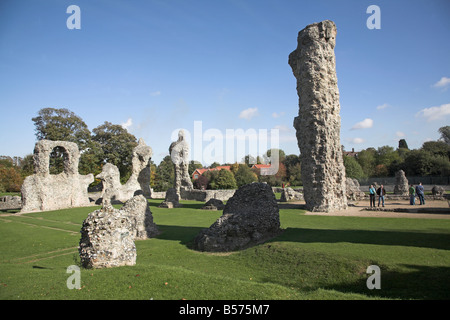 Kathedrale Ruinen Bury St Edmunds Suffolk England Stockfoto