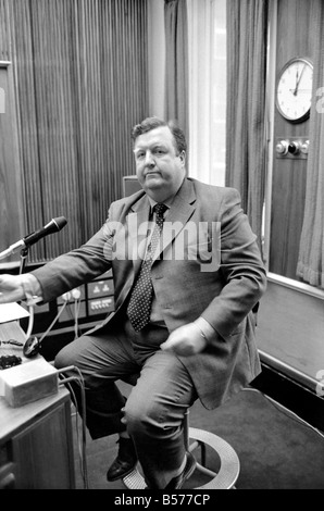 Die BBC verärgert Frau Barbara Castle auf Jimmy Young zeigen auch Dr. B. Lewis. Januar 1975 75-00017-004 Stockfoto