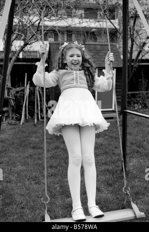 Bonnie Langford Alter von 10 Jahren. Bonnie Langford 10 Jahre als besonders gründlich von den Kritikern in Amerika genannt wurde erreicht Kind prima Stockfoto