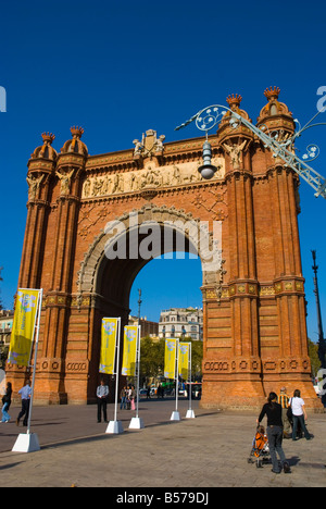 Arc de Triomf Tor in Barcelona-Spanien-Europa Stockfoto