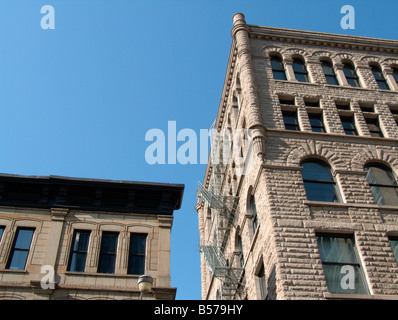 Gerichtsgebäude Platz Gebäude. Hubbard Street, Near North Side. Chicago. Illinois. USA Stockfoto