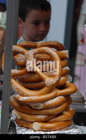 Brezel Stand New York City Stockfoto