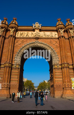 Arc de Triomf Tor in Barcelona-Spanien-Europa Stockfoto