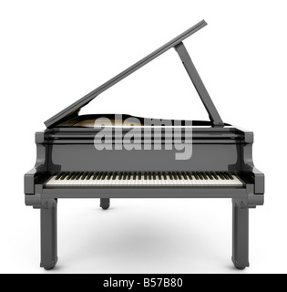 3D Rendering eines Klaviers Stockfoto