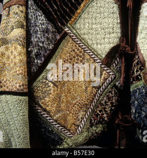 Handwerk-Detail Patchwork Gobelin Jacke Stockfoto