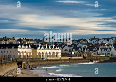 Abend am Meer in Portrush (Nortern Irland) fotografiert. Stockfoto