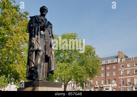 Cavendish Square mit Statue von Lord George Bentinck, London Stockfoto