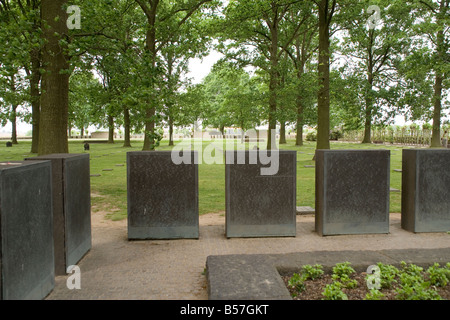 Langemarck deutschen Friedhof in Ypern auffallende, ersten Weltkriegs in Flandern, Belgien Stockfoto